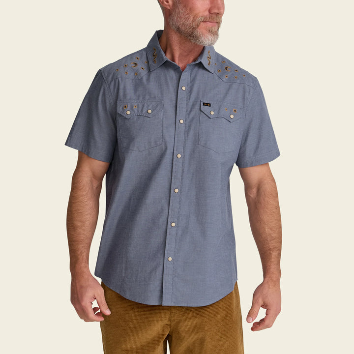Howler Brothers Men's Crosscut Deluxe Snapshirt Short Sleeve Howler Brothers