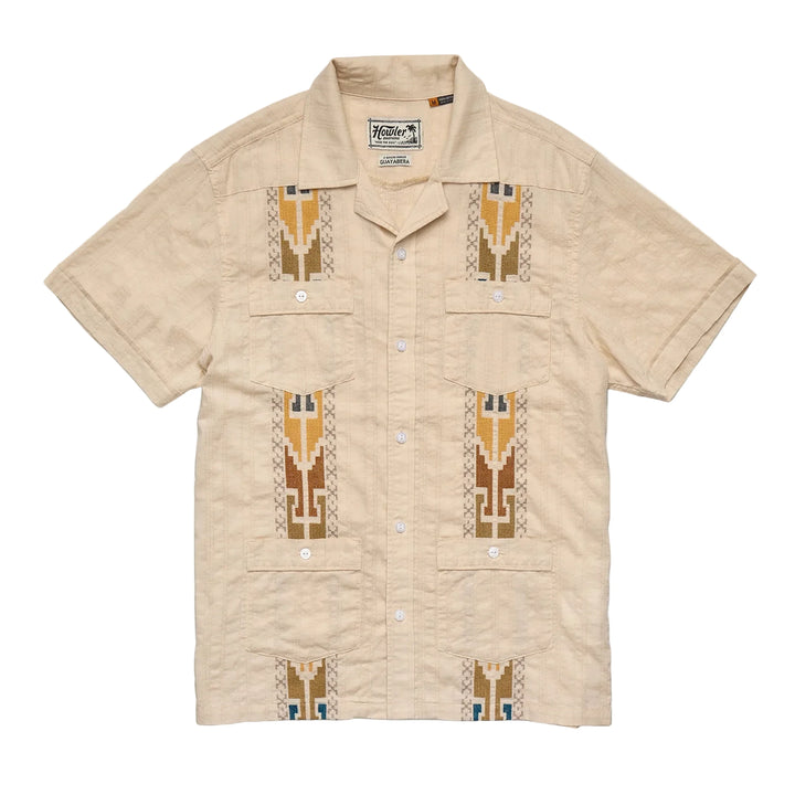 Howler Brothers Men's Guayabera Shirt Short Sleeve Howler Brothers