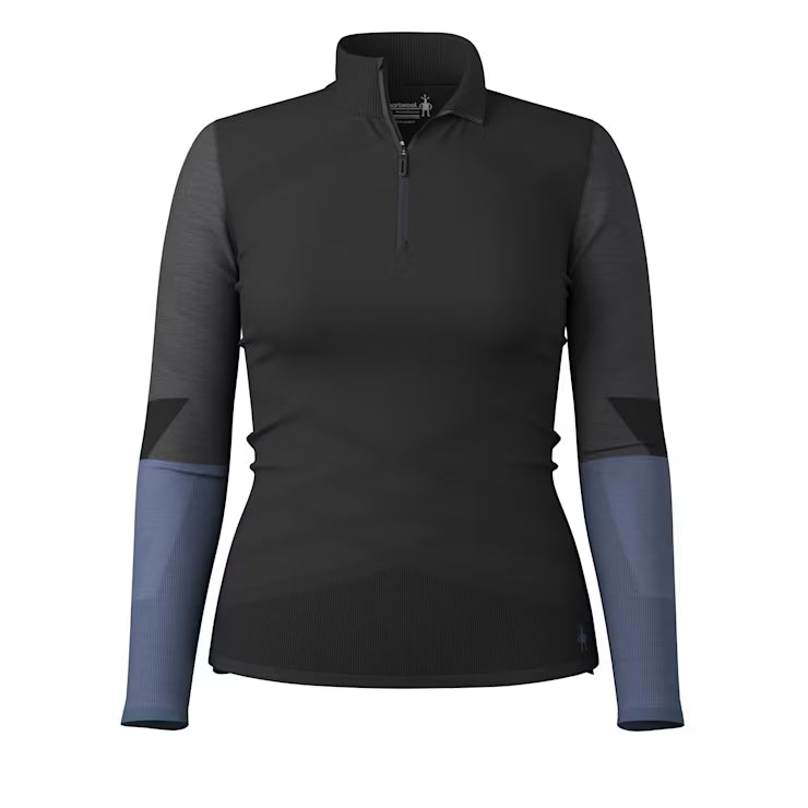 Smartwool Women's Intraknit Thermal Merino Base Layer Colorblock 1/4 Zip SmartWool