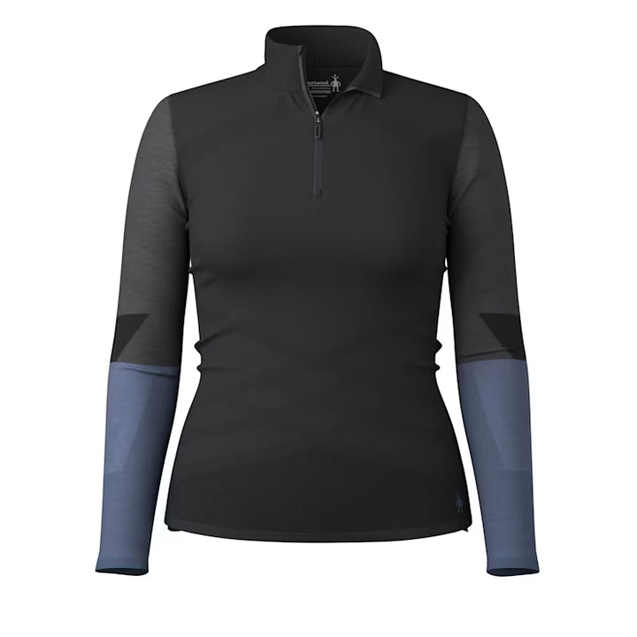 Smartwool Women's Intraknit Thermal Merino Base Layer Colorblock 1/4 Zip SmartWool