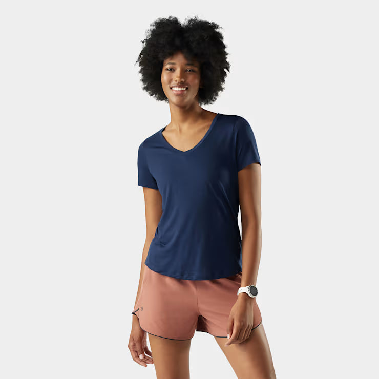 Smartwool Women's Active Ultralite V-Neck Short Sleeve SmartWool