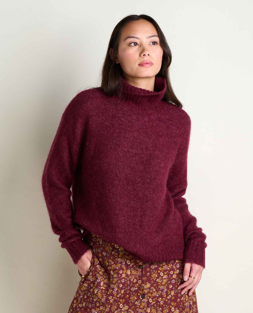 Toad & Co Women's Toddy T-Neck Sweater Toad & CO