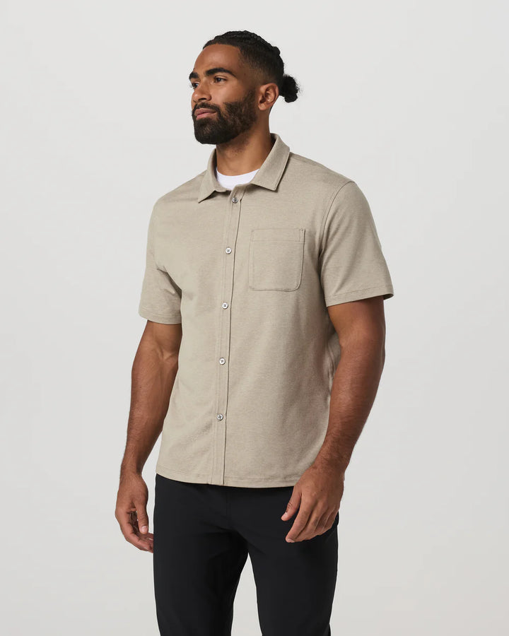 Vuori Men's Ponto Button Down Short Sleeve Vuori