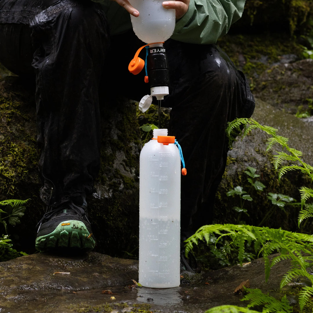 Cnoc Outdoors ThruBottle 1L HDPE 28mm (Orange) CNOC