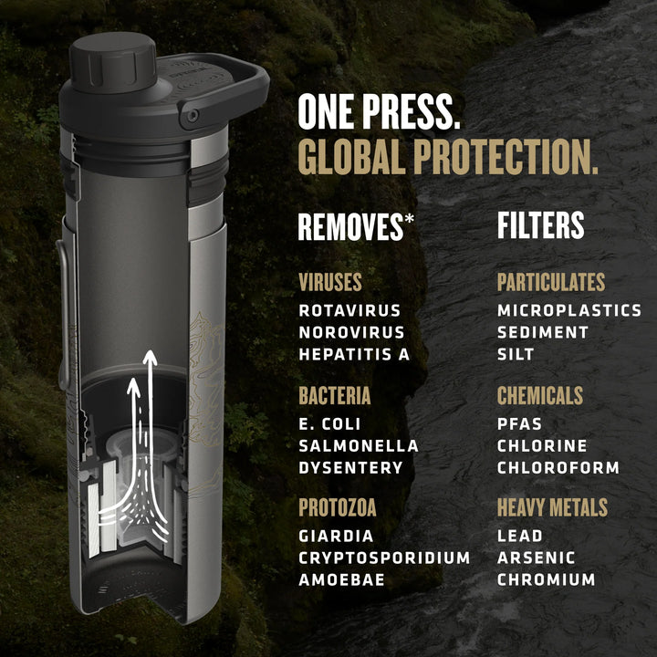 Grayl 16.9oz UltraPress Ti Purifier Bottle