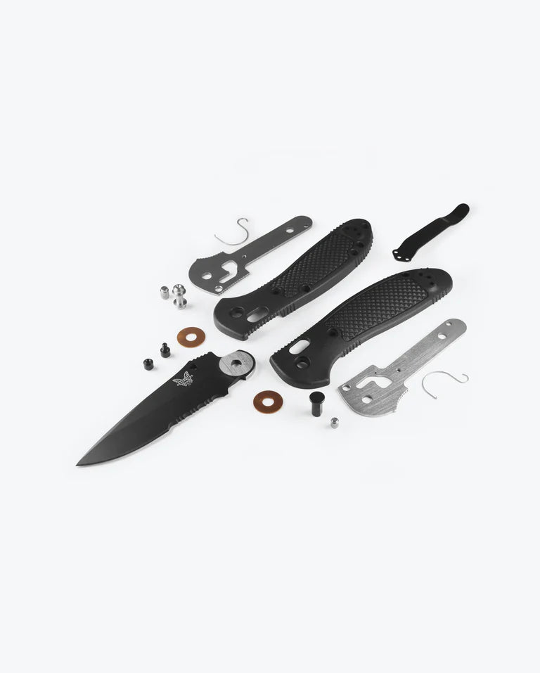Benchmade Pardue Griptilian Axis Drop Point Serrated Black Benchmade