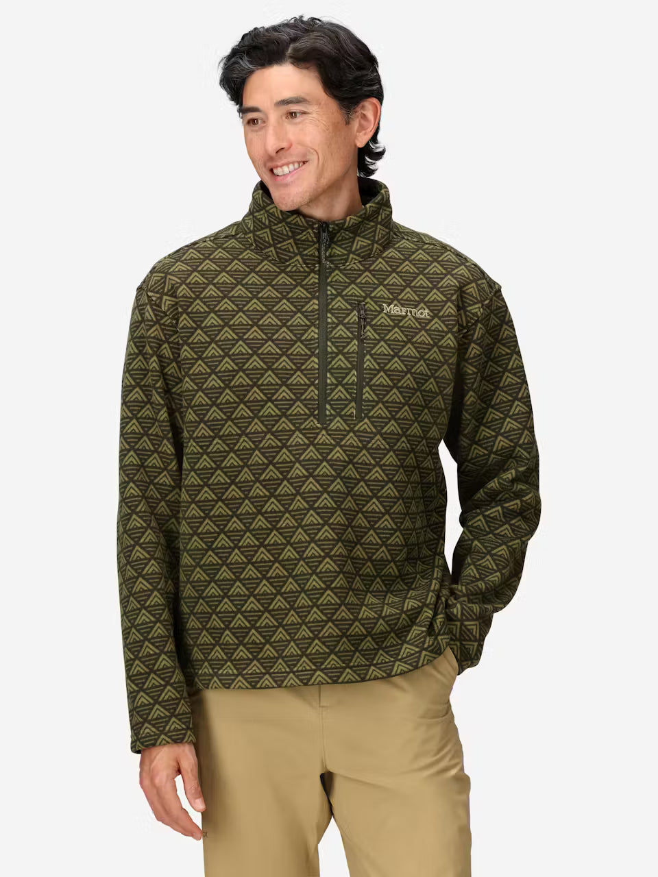 Marmot Men's Heavyweight Drop Line Printed Half-Zip Marmot