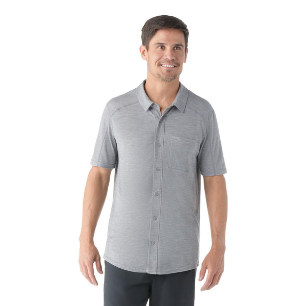 Smartwool Men's Short Sleeve Button Down Shirt - Saratoga Outdoors