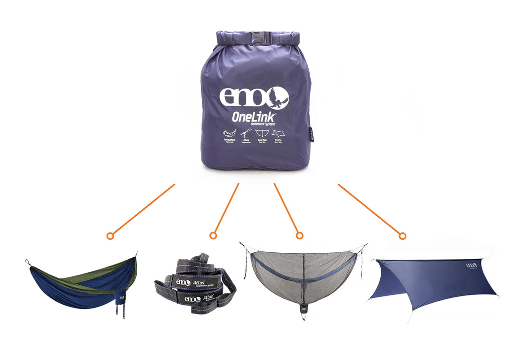 ENO OneLink Hammock System - Navy/Olive