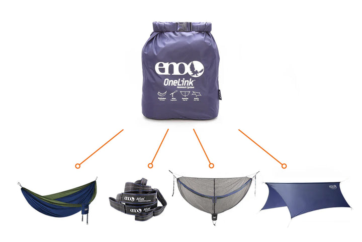 ENO OneLink Hammock System - Navy/Olive