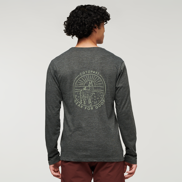 Cotopaxi Men's Hello Llama Long Sleeve Organic T-Shirt Cotopaxi