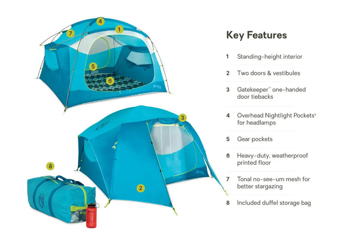 Nemo Aurora Highrise 6P V2 (Blue) Nemo Equipment
