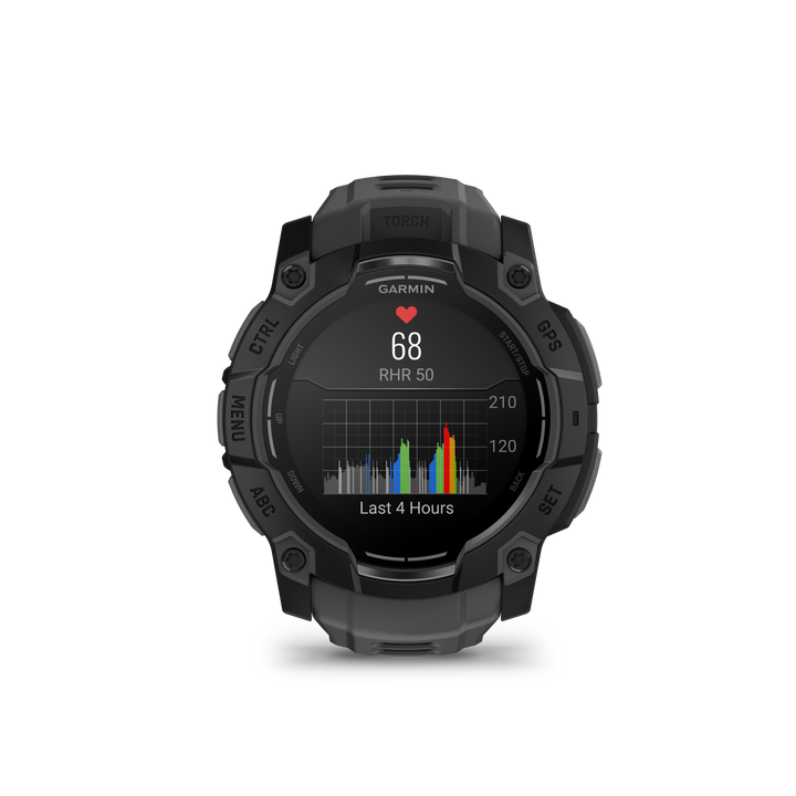 Garmin Instinct 3 - 45mm AMOLED (Black with Black Band) GARMIN