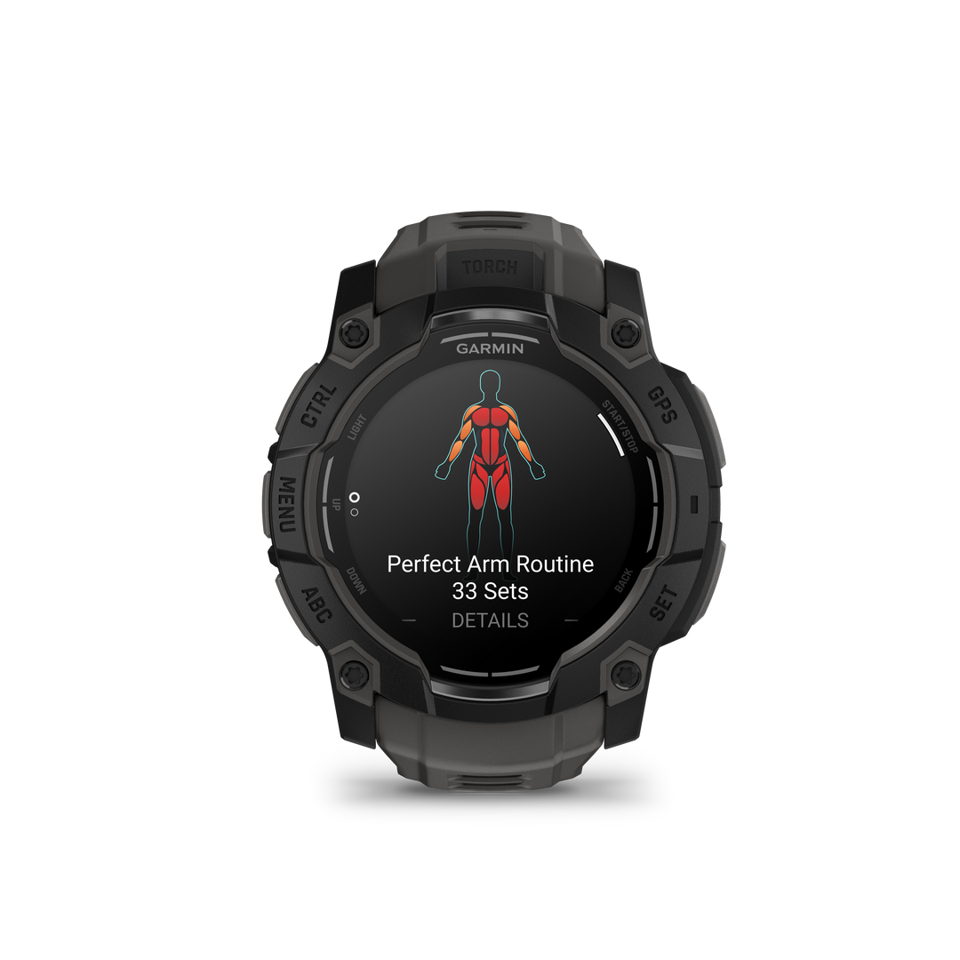 Garmin Instinct 3 - 45mm AMOLED (Black with Black Band) GARMIN