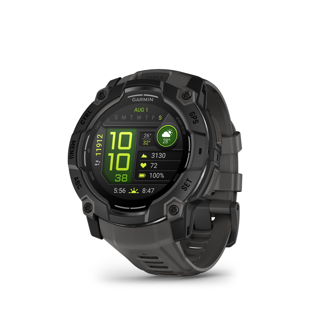 Garmin Instinct 3 - 45mm AMOLED (Black with Black Band) GARMIN