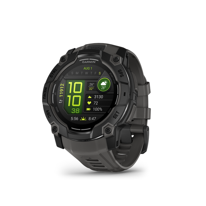 Garmin Instinct 3 - 45mm AMOLED (Black with Black Band) GARMIN