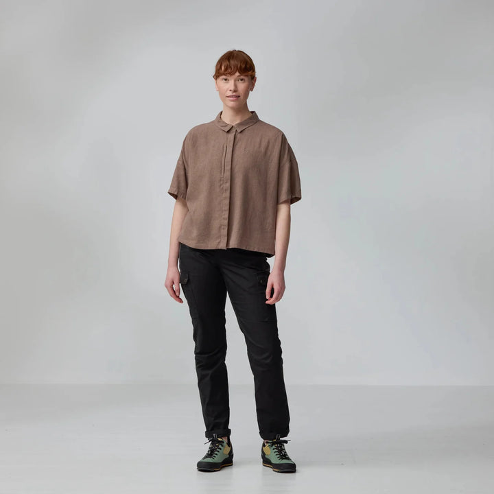 Fjallraven Women's Ovik Hemp Camp Shirt Short Sleeve