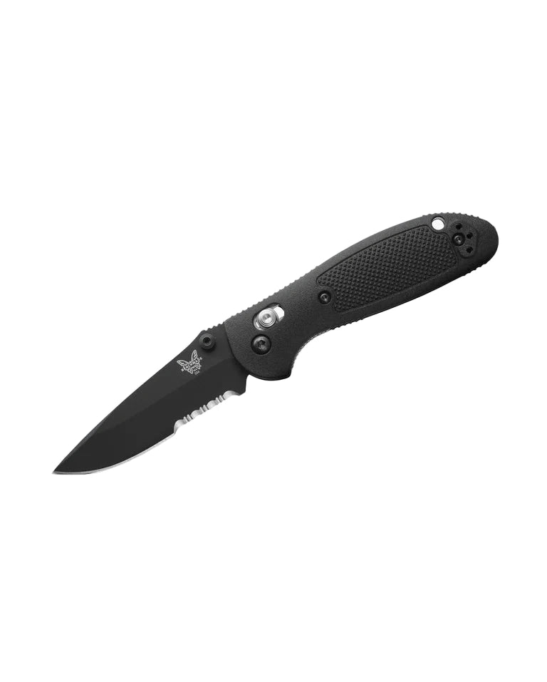 Benchmade Pardue Mini Griptilian Axis Drop Point Serrated Black Benchmade