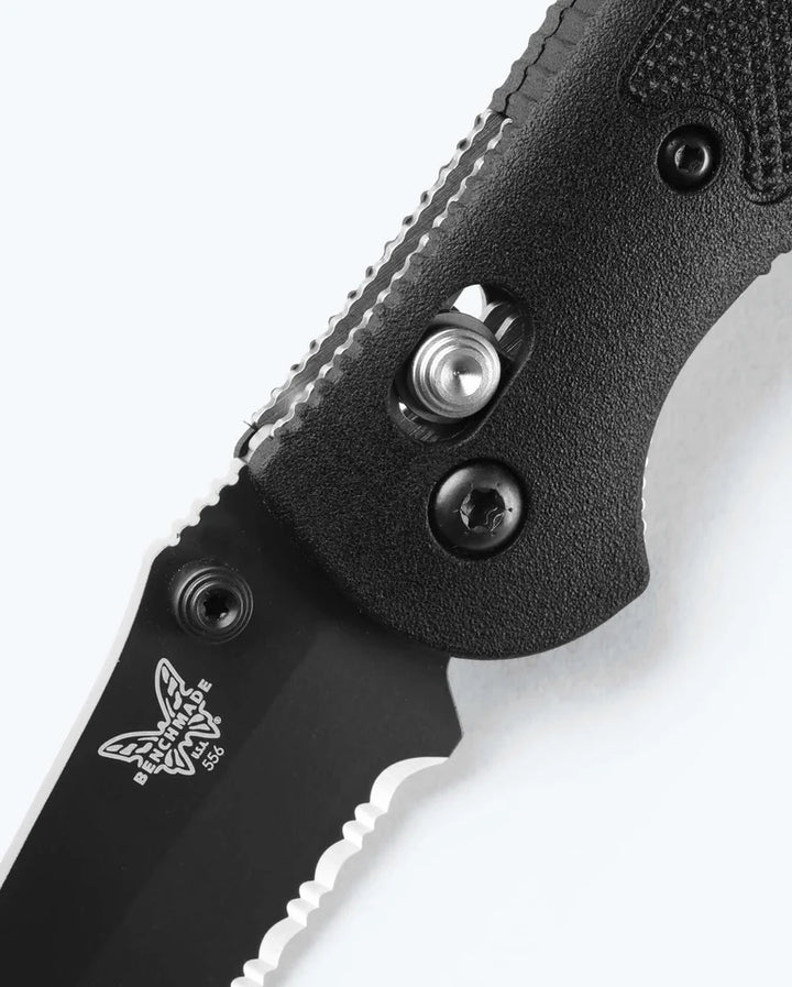 Benchmade Pardue Mini Griptilian Axis Drop Point Serrated Black Benchmade