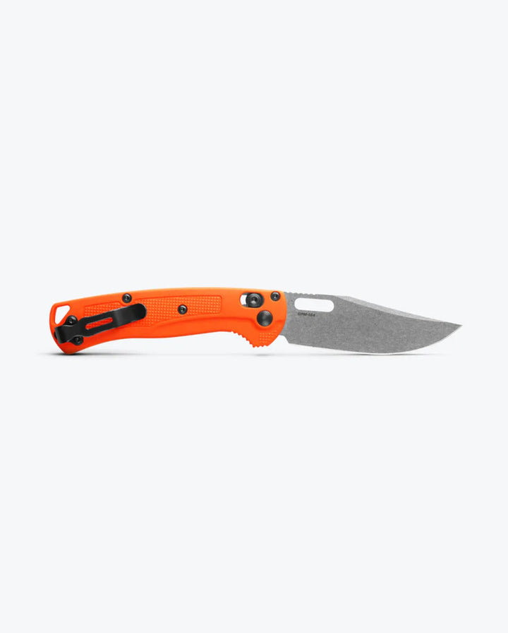 Benchmade Mini Tagged Out Axis Clip Point Orange Grivory Benchmade