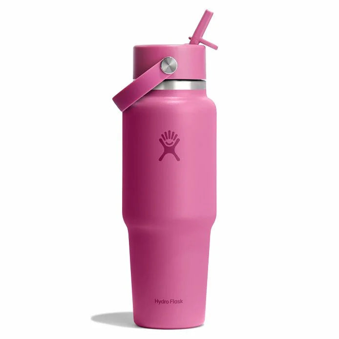 Hydro Flask 32 oz Wide Mouth Travel Bottle with Flex Straw Cap Hydro Flask