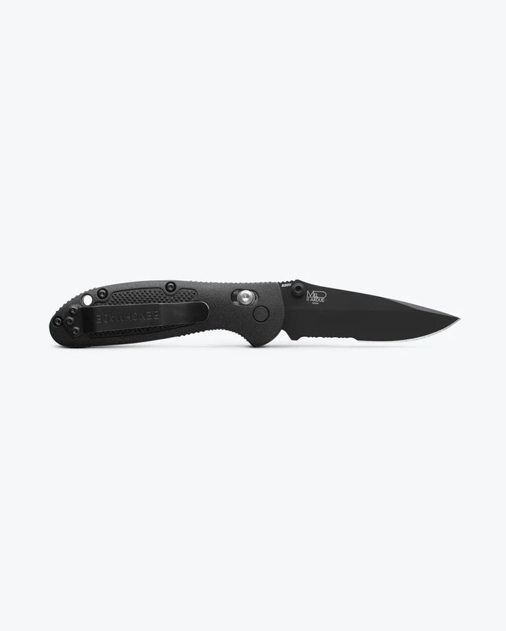 Benchmade Pardue Mini Griptilian Axis Drop Point Serrated Black Benchmade